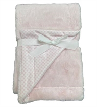 Krabbeldecke mit Punkten, rosa, 80x110 cm  